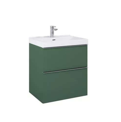 Alsó szekrény, AREZZO design MONTEREY 60 cm-es alsószekrény 2 fiókkal Matt zöld színben, szifonki