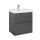 Alsó szekrény, AREZZO design MONTEREY 60 cm-es alsószekrény 2 fiókkal Mf. antracit színben, szifo