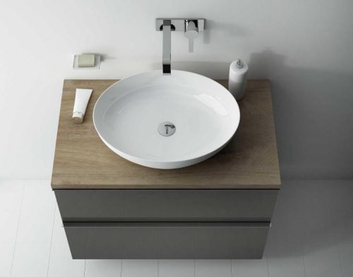 Alsó szekrény, AREZZO design MONTEREY 60 cm-es alsószekrény 2 fiókkal Mf. antracit színben, szifo