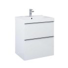 Alsó szekrény, AREZZO design MONTEREY 60 cm-es alsószekrény 2 fiókkal Mf. fehér színben, szifonki