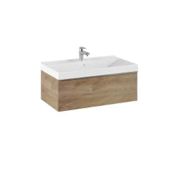   Alsó szekrény, AREZZO design MONTEREY 80 cm-es alsószekrény 1 fiókkal Canela tölgy színben, szifo