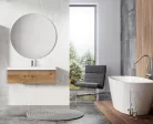 Alsó szekrény, AREZZO design MONTEREY 80 cm-es alsószekrény 1 fiókkal Canela tölgy színben, szifo