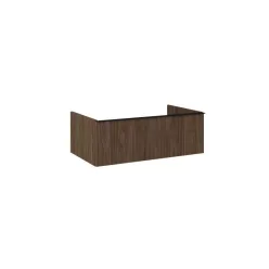   Alsó szekrény, AREZZO design MONTEREY 80 cm-es alsószekrény 1 fiókkal Lincoln dió színben, szifon