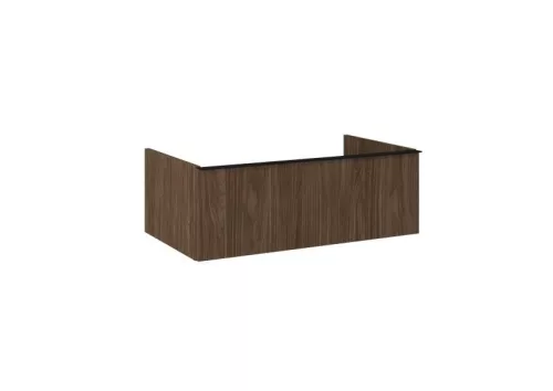 Alsó szekrény, AREZZO design MONTEREY 80 cm-es alsószekrény 1 fiókkal Lincoln dió színben, szifon