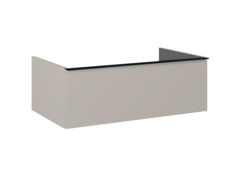Alsó szekrény, AREZZO design MONTEREY 80 cm-es alsószekrény 1 fiókkal Matt Beige színben, szifonk