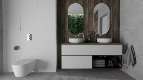 Alsó szekrény, AREZZO design MONTEREY 80 cm-es alsószekrény 1 fiókkal Matt Fehér színben, szifonk