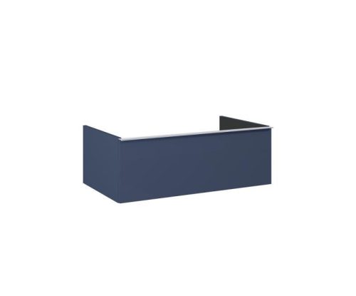 Alsó szekrény, AREZZO design MONTEREY 80 cm-es alsószekrény 1 fiókkal Matt Kék színben, szifonkiv