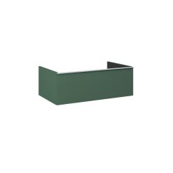   Alsó szekrény, AREZZO design MONTEREY 80 cm-es alsószekrény 1 fiókkal Matt Zöld színben, szifonki