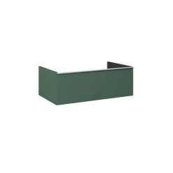   Alsó szekrény, AREZZO design MONTEREY 80 cm-es alsószekrény 1 fiókkal Matt Zöld színben, szifonki