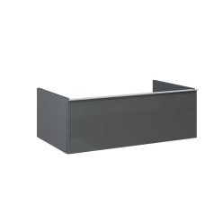   Alsó szekrény, AREZZO design MONTEREY 80 cm-es alsószekrény 1 fiókkal Mf. antracit színben, szifo