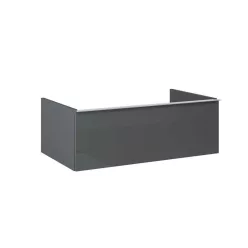   Alsó szekrény, AREZZO design MONTEREY 80 cm-es alsószekrény 1 fiókkal Mf. antracit színben, szifo
