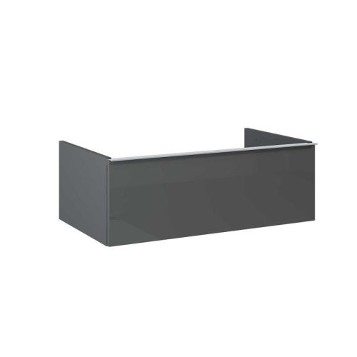 Alsó szekrény, AREZZO design MONTEREY 80 cm-es alsószekrény 1 fiókkal Mf. antracit színben, szifo