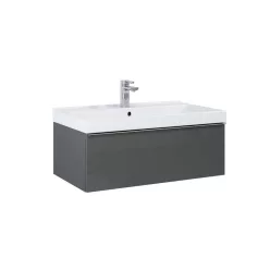  Alsó szekrény, AREZZO design MONTEREY 80 cm-es alsószekrény 1 fiókkal Mf. antracit színben, szifo