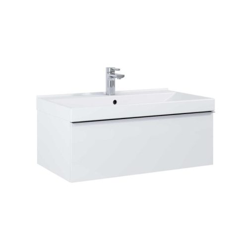 Alsó szekrény, AREZZO design MONTEREY 80 cm-es alsószekrény 1 fiókkal Mf. fehér színben, szifonki