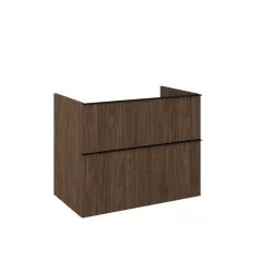  Alsó szekrény, AREZZO design MONTEREY 80 cm-es alsószekrény 2 fiókkal Lincoln dió színben, szifon