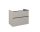 Alsó szekrény, AREZZO design MONTEREY 80 cm-es alsószekrény 2 fiókkal Matt beige színben, szifonk