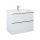 Alsó szekrény, AREZZO design MONTEREY 80 cm-es alsószekrény 2 fiókkal Matt Fehér színben, szifonk