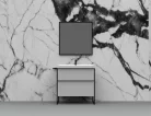 Alsó szekrény, AREZZO design MONTEREY 80 cm-es alsószekrény 2 fiókkal Matt Szürke színben, szifon