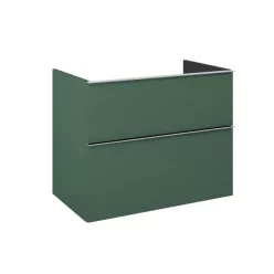   Alsó szekrény, AREZZO design MONTEREY 80 cm-es alsószekrény 2 fiókkal Matt Zöld színben, szifonki