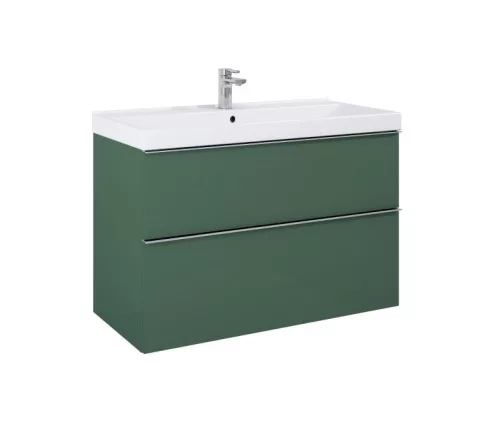 Alsó szekrény, AREZZO design MONTEREY 80 cm-es alsószekrény 2 fiókkal Matt Zöld színben, szifonki