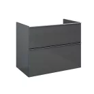 Alsó szekrény, AREZZO design MONTEREY 80 cm-es alsószekrény 2 fiókkal Mf. antracit színben, szifo