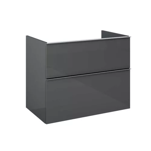 Alsó szekrény, AREZZO design MONTEREY 80 cm-es alsószekrény 2 fiókkal Mf. antracit színben, szifo