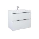 Alsó szekrény, AREZZO design MONTEREY 80 cm-es alsószekrény 2 fiókkal Mf. fehér színben, szifonki