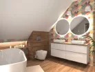 Alsó szekrény, AREZZO design MONTEREY 80 cm-es alsószekrény 2 fiókkal Mf. fehér színben, szifonki