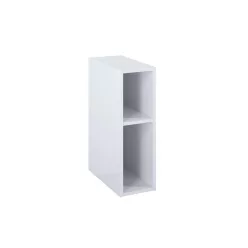   Alsó szekrény, AREZZO design MONTEREY Duo 20 cm-es nyitott elem Mf. fehér színben