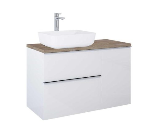 Mosdópult, AREZZO design 100x46 cm mosdópult, Természetes tölgy színben