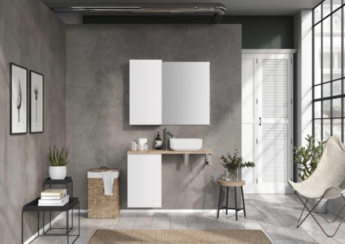 Mosdópult, AREZZO design 100x46 cm mosdópult, Természetes tölgy színben