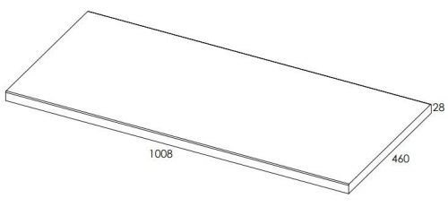 Mosdópult, AREZZO design 100x46 cm mosdópult, Természetes tölgy színben