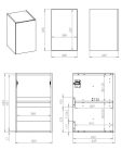 Mosdópult, AREZZO design 100x49,4x2,8 cm mosdópult, Mf. Fehér színben