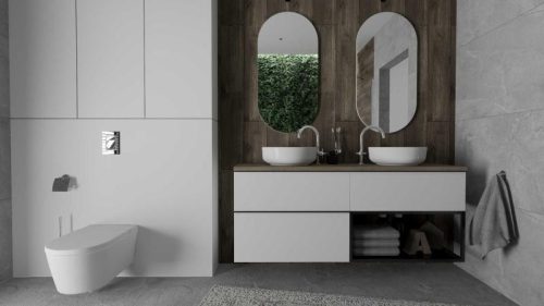 Mosdópult, AREZZO design 160x46 cm mosdópult, Természetes tölgy színben