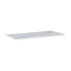   Mosdópult, AREZZO design CALACATTA márvány 100x46 cm mosdópult Matt Fehér színben, 20 mm