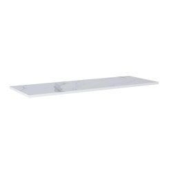   Mosdópult, AREZZO design CALACATTA márvány 140x46 cm mosdópult Matt Fehér színben, 20 mm