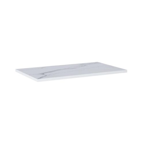 Mosdópult, AREZZO design CALACATTA márvány 80x46 cm mosdópult Matt Fehér színben, 20 mm