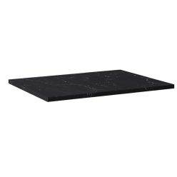   Mosdópult, AREZZO design MARQUINA márvány mosdópult (70/49,4) matt fekete,20 mm