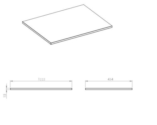 Márványpult, AREZZO design márványpult 120/49,4/1,5 matt v. szürke