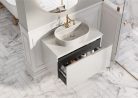 Márványpult, AREZZO design márványpult 140/46/1,5 matt v. szürke