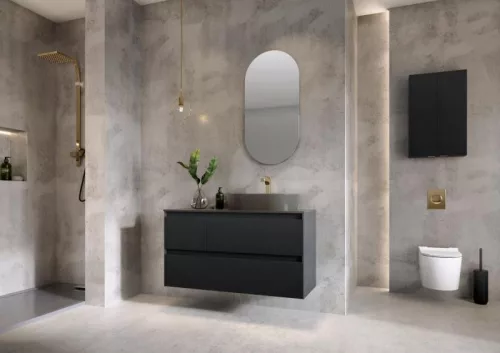 Márványpult, AREZZO design márványpult 60/46/1,5 matt antracit