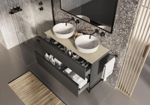 Márványpult, AREZZO design márványpult 60/46/1,5 matt beige