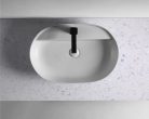 Mosdópult, AREZZO design TERRAZZO márvány mosdópult 100/46/2 fehér matt