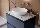 Mosdópult, AREZZO design TERRAZZO márvány mosdópult 120/49,4/2 mix matt