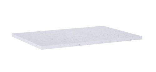 Mosdópult, AREZZO design TERRAZZO márvány mosdópult 70/49,4/2 fehér matt