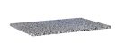 Mosdópult, AREZZO design TERRAZZO márvány mosdópult 70/49,4/2 fekete matt
