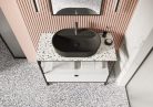Mosdópult, AREZZO design TERRAZZO márvány mosdópult 70/49,4/2 mix matt