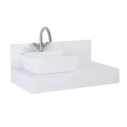   Fali panel, AREZZO design márvány fali panel 100/20/1,5 matt fehér