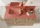 Fali panel, AREZZO design márvány fali panel 100/20/1,5 matt terra pink