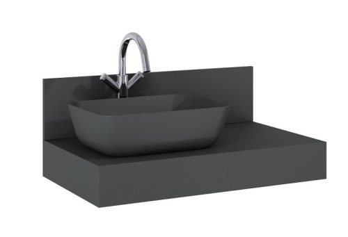 Fali panel, AREZZO design márvány fali panel 120/20/1,5 matt antracit